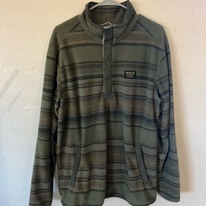 Burton Olive Striped Men's Sweater